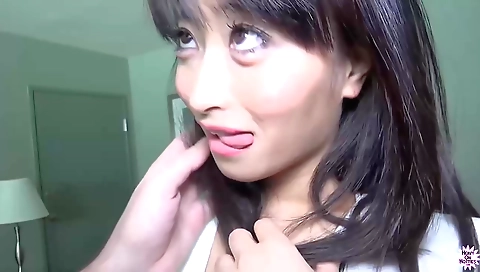 Japanese brunette in POV amateur amateur asian video