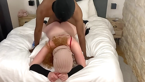 Horny webcam amateur blonde gets creampied by her boyfriend