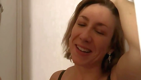 Interracial fuck of a busty milf in a interracial video