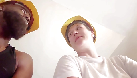 Mature woman gets her stepdaughter's dick deepthroat