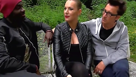 Two girls in a tent getting pounded with black dick