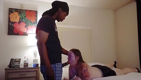 Amazhty amateur interracial fuck in the bedroom 2014