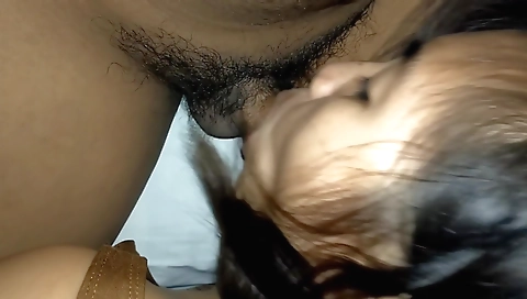 Asian brunette deepthroat blowjob of her stepbrother