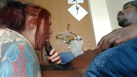 Great redhead video with a tattooed redhead and a guy