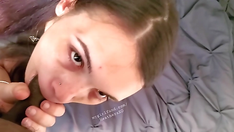 Busty ebony girl with a big ass gets fucked in POV