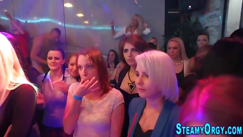 Blonde red head with a nice deepthroat and a round ass