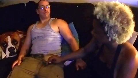 Ebony milf with a big ass and a deepthroat gets facial