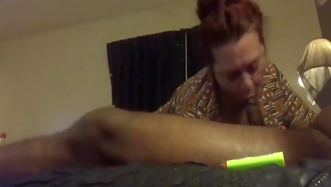 Brunette and red-haired mature couple sex in the living room